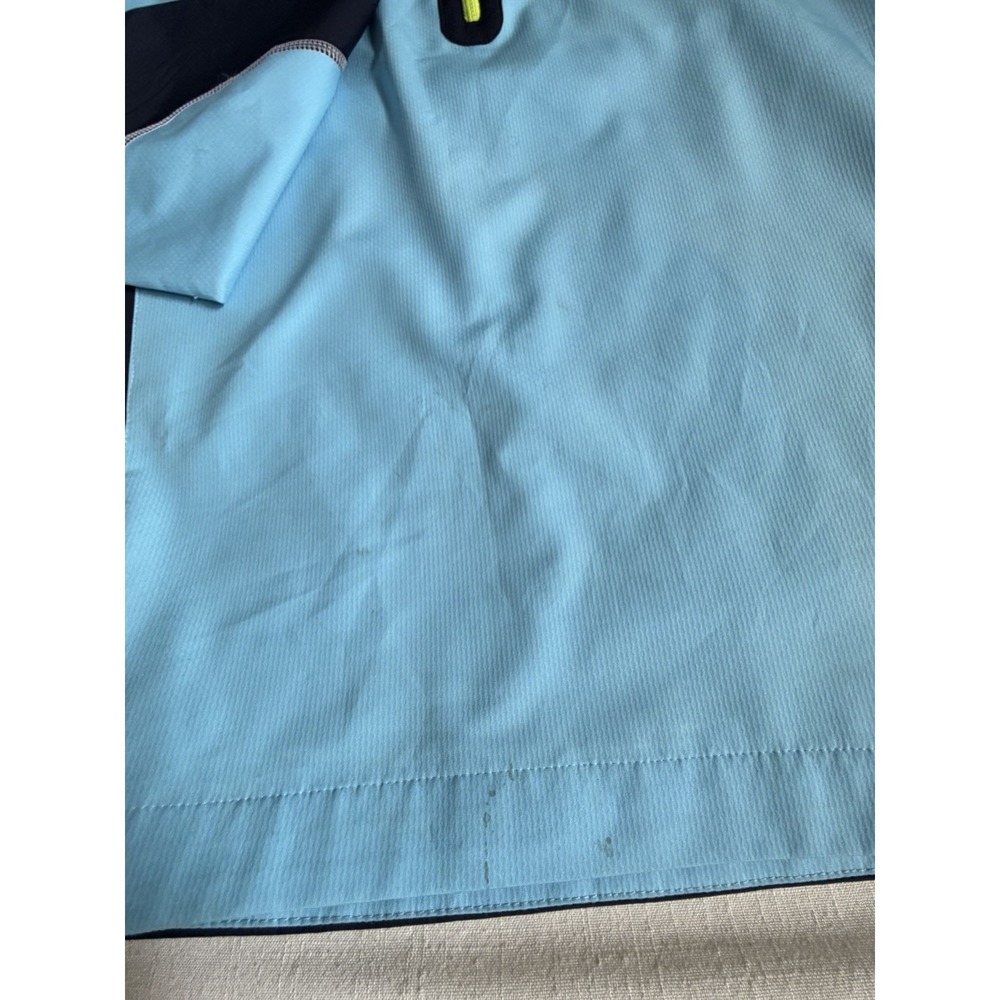 FootJoy FJ 1/2 Zip Pullover Jacket Blue Athletic Golf Windbreaker Large - Picture 10 of 11